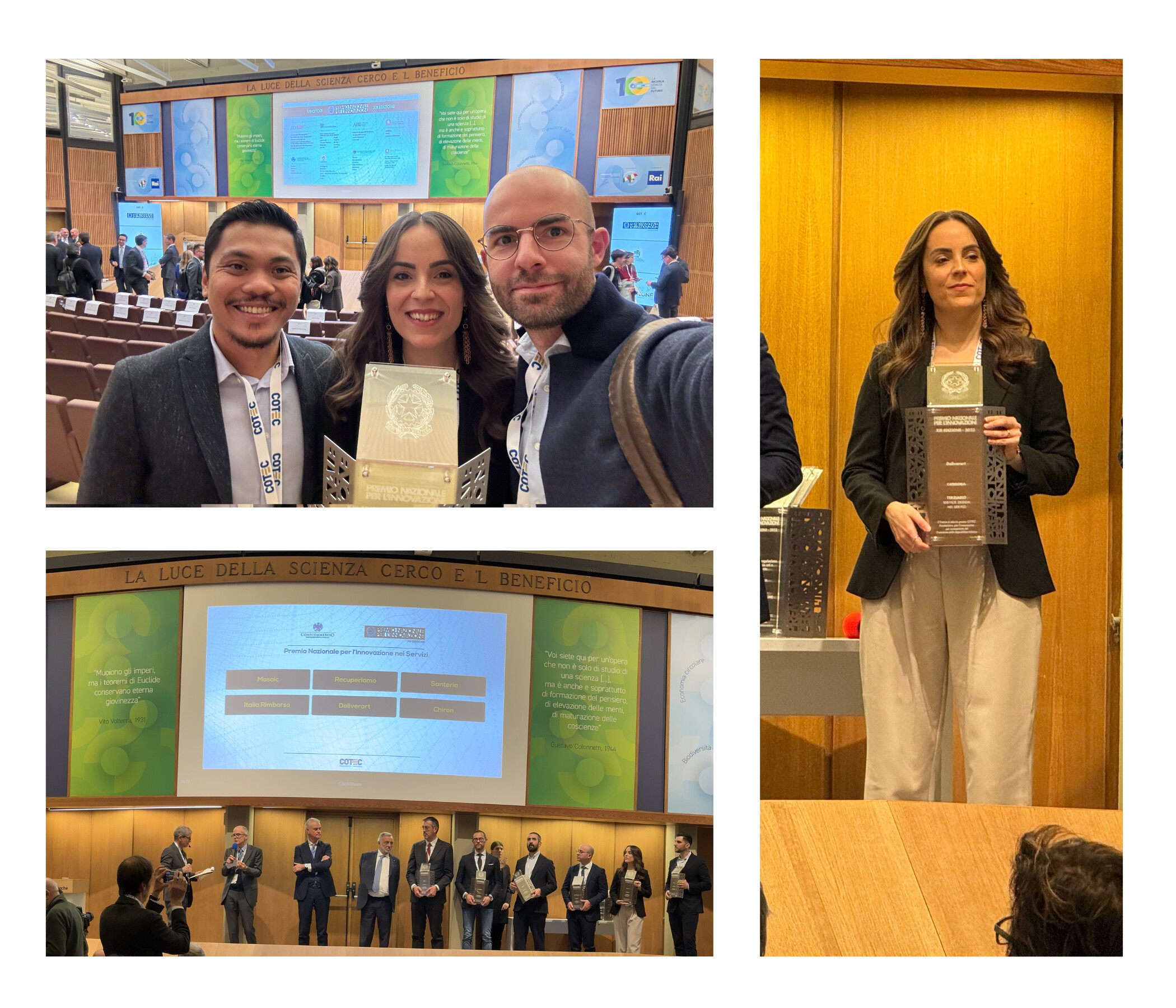 Deliverart vince il Premio Nazionale per l'Innovazione Premio dei Premi 1 Deliverart vince il Premio Nazionale per l'Innovazione Premio dei Premi